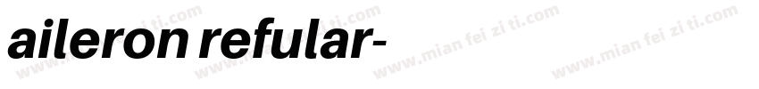 aileron refular字体转换